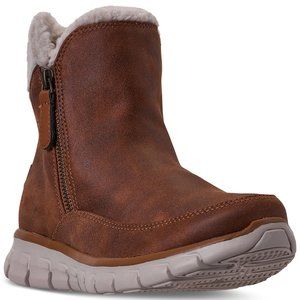 skechers fur boots